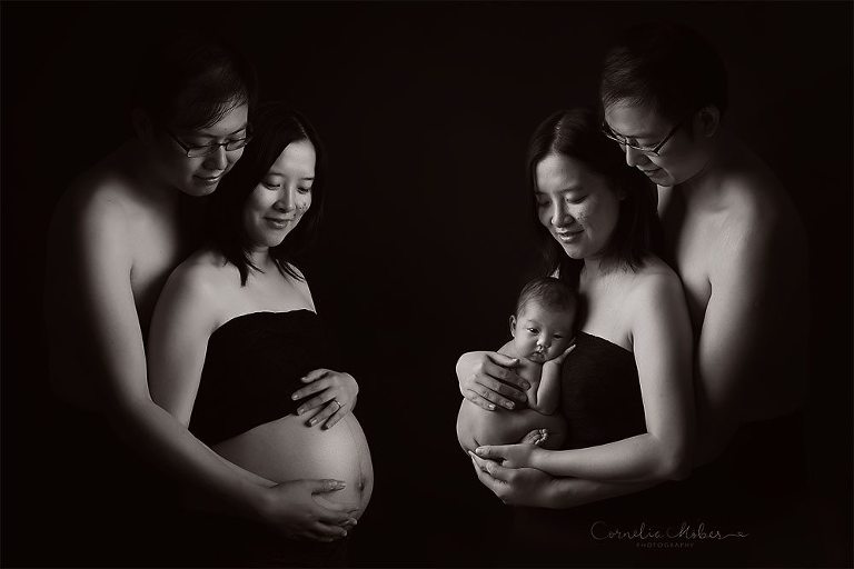 Neugeborenenshooting Neugeborenenfotografie Babyfotografie newbornshooting baby girl maternity composite Cornelia Moebes Photography